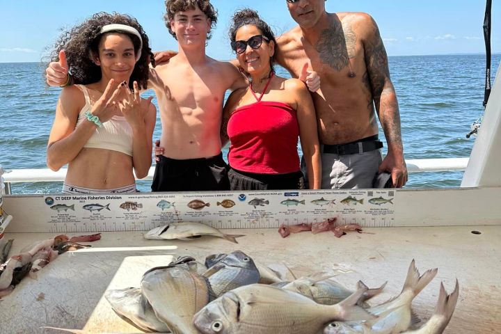 a group of people sitting at a beach
