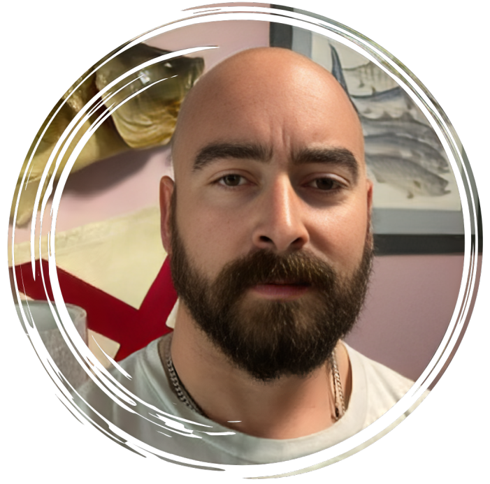 a man standing in front of a mirror posing for the camera